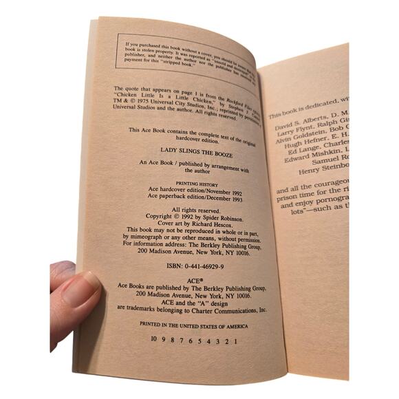 Spider Robinson LADY SLINGS THE BOOZE Callahan's Place SciFi Humor 0441469299 - Picture 6 of 7